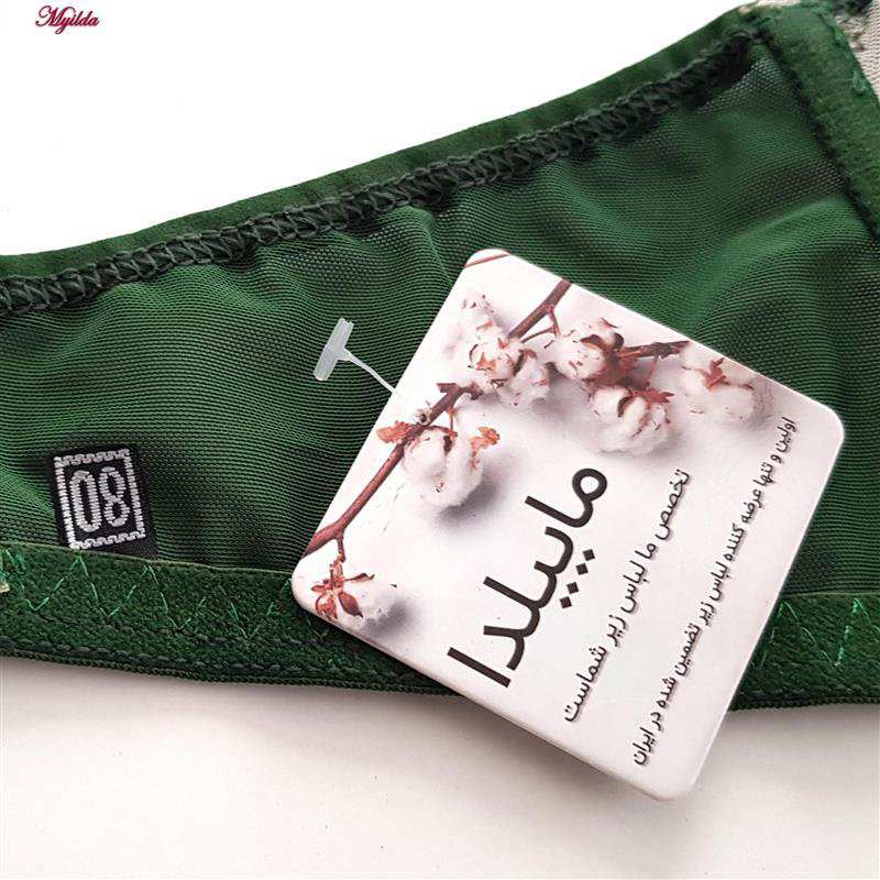 ست شورت و سوتین زنانه نانسی مدل دانتل اروپایی سبز کد 4692-7978 ماییلدا