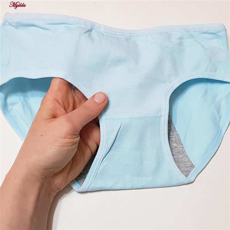 شورتکس دخترانه دو لایه آبی کد 4745-my ماییلدا
