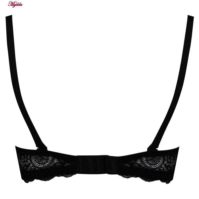 ست شورت و سوتین زنانه پانیذ مدل فنردار دکلته پوش آپ کد 4689-1 ماییلدا