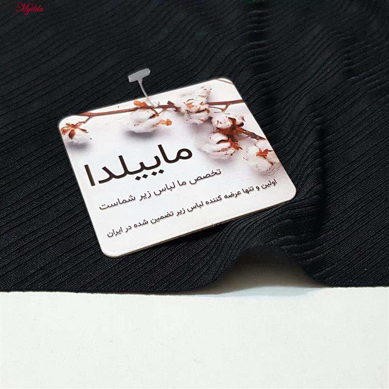 شورت زنانه مشکی مدل لیزری کد 4743 ماییلدا