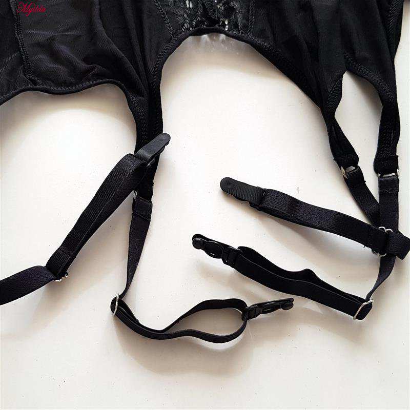 ست فانتزی هارنی مشکی 4758-8017 به همراه شورت و جوراب ماییلدا