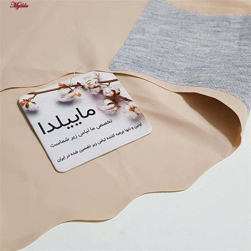 شورت زنانه لیزری کرم کد 4788 ماییلدا