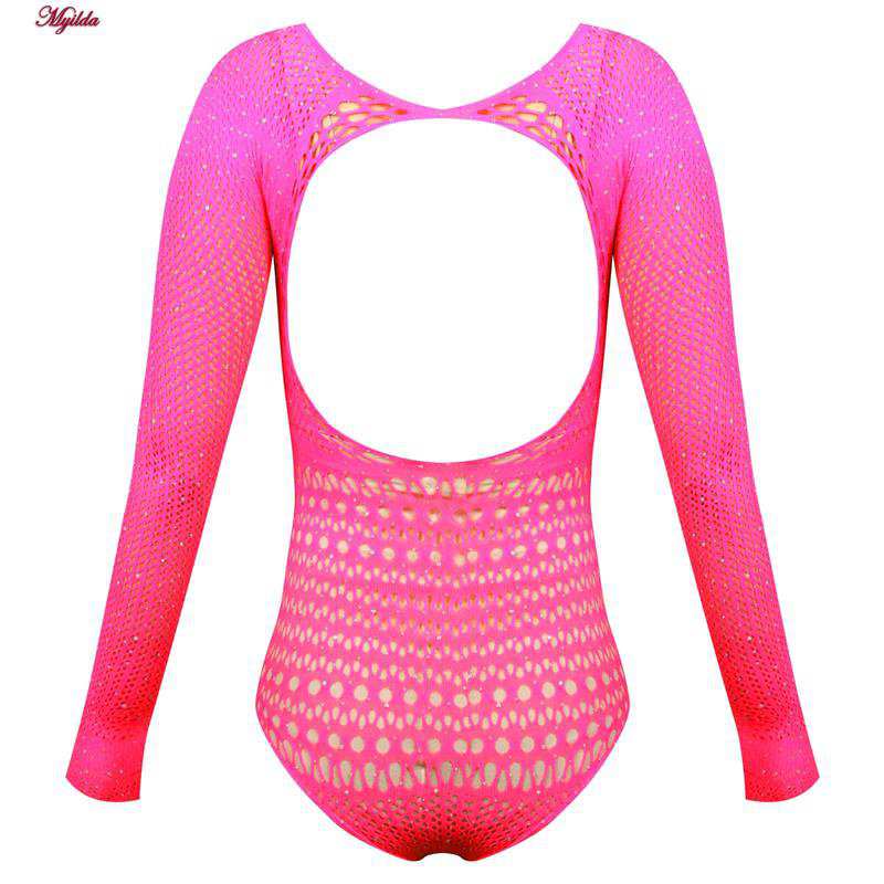 بادی فانتزی نگین دار زنانه صورتی کد 4860-7195 ماییلدا