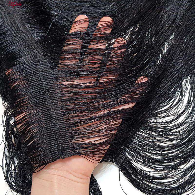 سرهمی زنانه مدل ریش ریش مشکی کد 4709-3002 ماییلدا