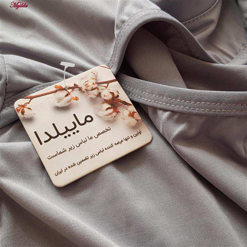 نیم تنه زنانه مدل بند ضربدری طوسی کد 4723-491P ماییلدا