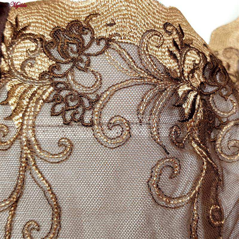 سوتین زنانه اروپایی مدل فنردار کد 3939-7 رنگ قهوه ای ماییلدا