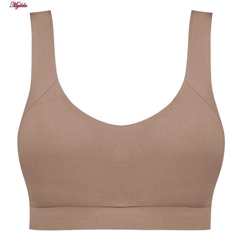 نیم تنه پددار ورزشی زنانه کرم کد 4795-329P ماییلدا