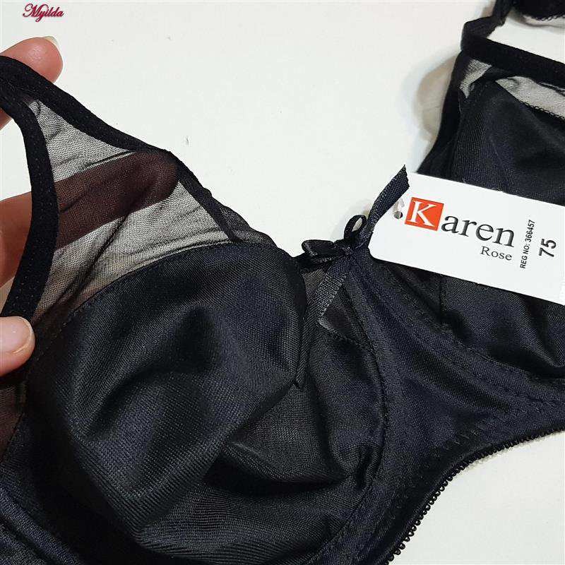 ست شورت و سوتین زنانه کارنا رز مدل پرسی بالا شیشه ای فنردار مشکی کد 4879-2520 ماییلدا