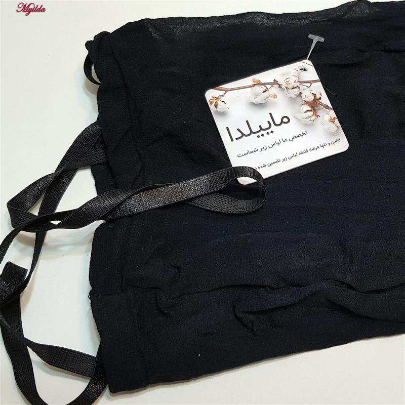 سرهمی فانتزی مدل فیشنت کد 4855-S08 رنگ مشکی ماییلدا