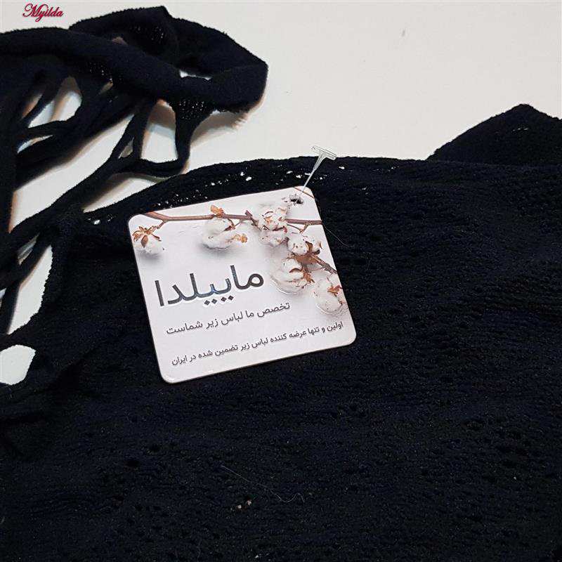 سرهمی فانتزی مدل فیشنت کد 4855-85219 رنگ مشکی ماییلدا