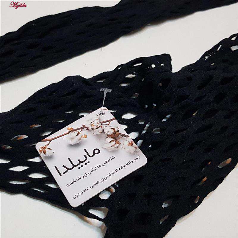 بادی فانتزی مدل فیشنت کد 4855-65580 رنگ مشکی ماییلدا
