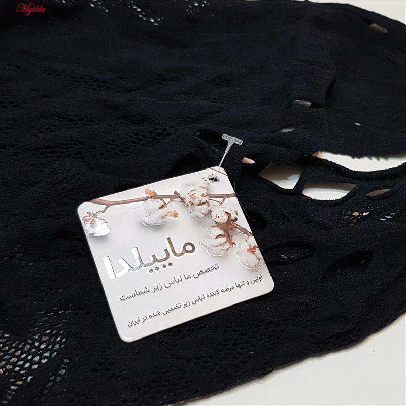 بادی فانتزی مدل فیشنت کد 4855-65212 رنگ مشکی ماییلدا