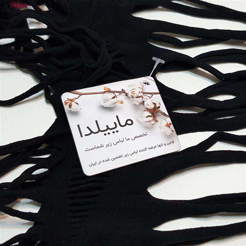سرهمی فانتزی مدل فیشنت کد 4855-7145 رنگ مشکی ماییلدا