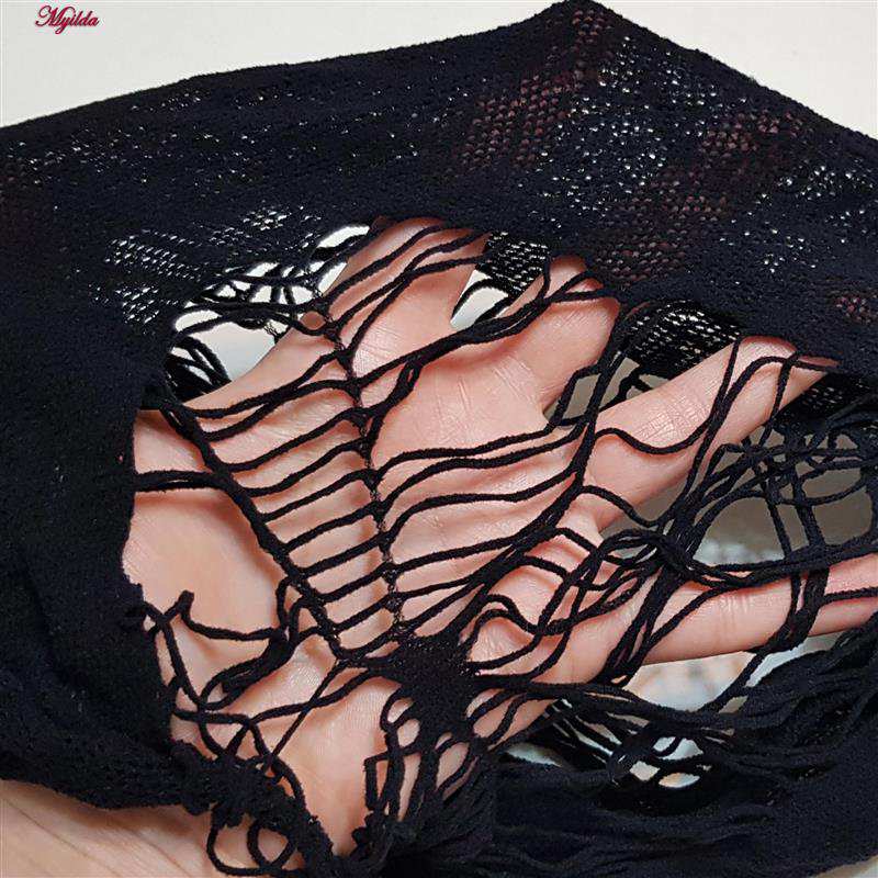 سرهمی فانتزی مدل فیشنت تار عنکبوتی کد 4855-7106 رنگ مشکی ماییلدا
