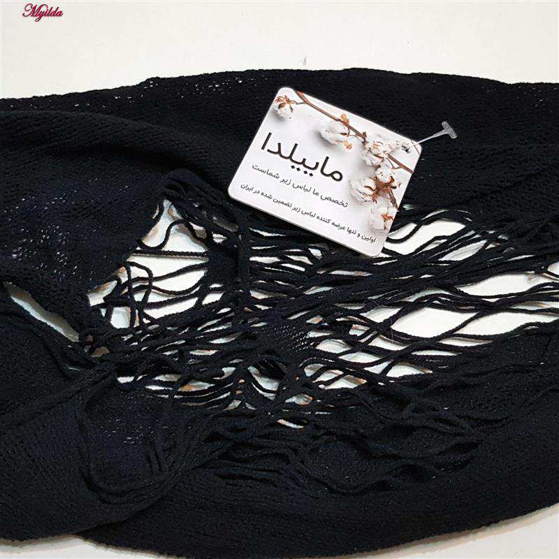 سرهمی فانتزی مدل فیشنت تار عنکبوتی کد 4855-7106 رنگ مشکی ماییلدا