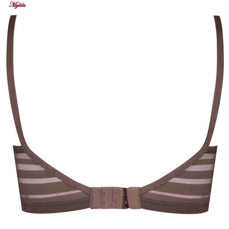 ست شورت و سوتین زنانه کارنا رز مدل فنردار هارنس قهوه ای کد 4675-2080 ماییلدا