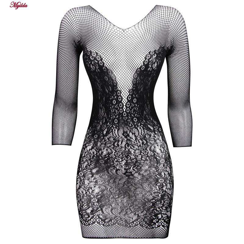 سرهمی فانتزی زنانه مدل پیراهنی مشکی کد 4855-S32 ماییلدا