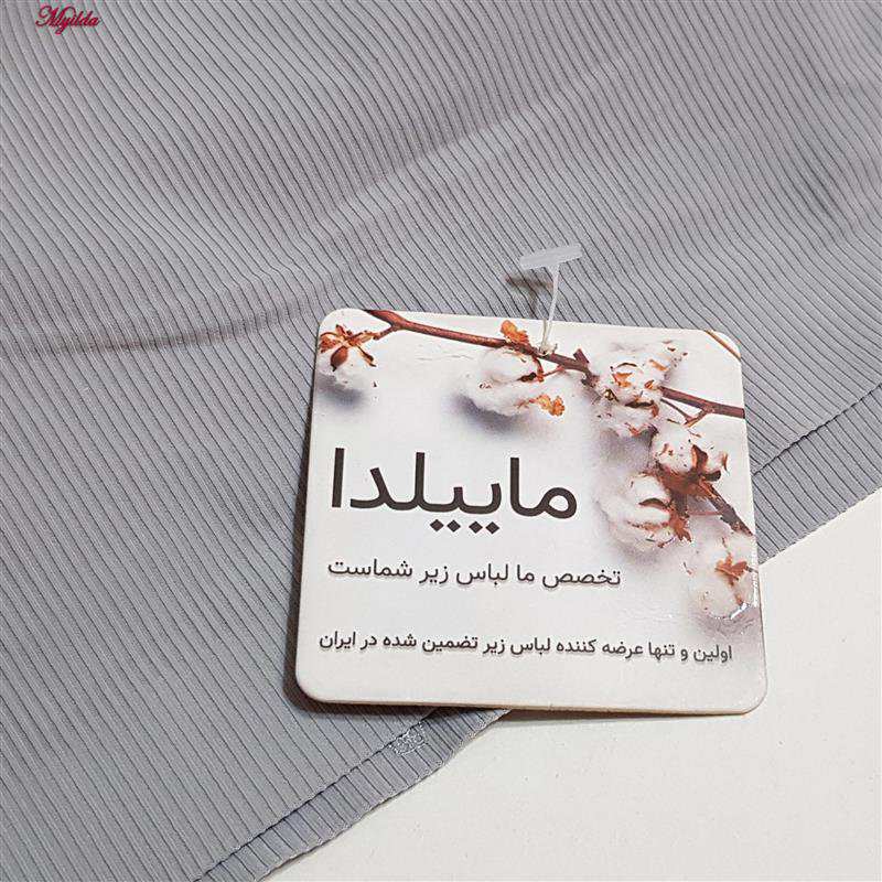 نیم تنه ورزشی زنانه مدل پشت گیپور پددار طوسی کد 4984 ماییلدا