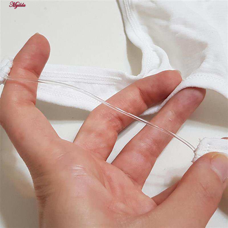 کراپ تاپ زنانه مدل بند سیلیکونی پددار سفید کد 4980 ماییلدا