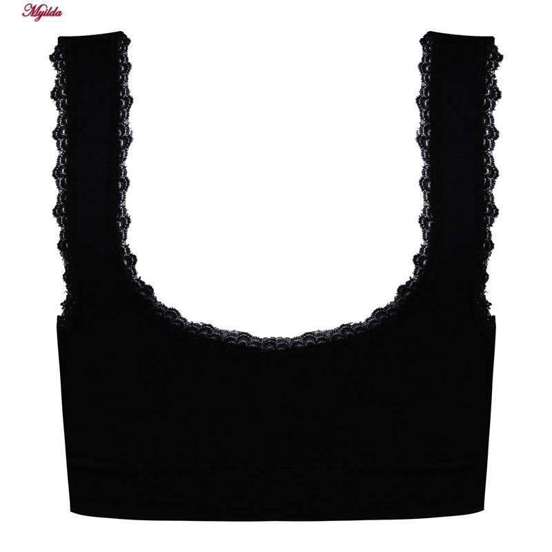 نیم تنه زنانه BRA مدل بدون فنر پد متحرک مشکی کد 4977 ماییلدا