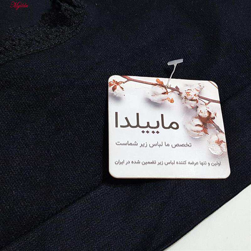 نیم تنه زنانه BRA مدل بدون فنر پد متحرک مشکی کد 4977 ماییلدا