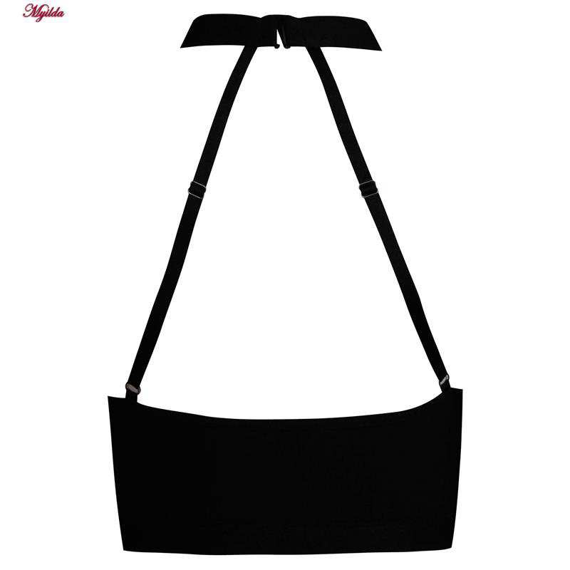 کراپ تاپ زنانه ویتاریتا مدل یقه توری مشکی کد 5024-345 ماییلدا