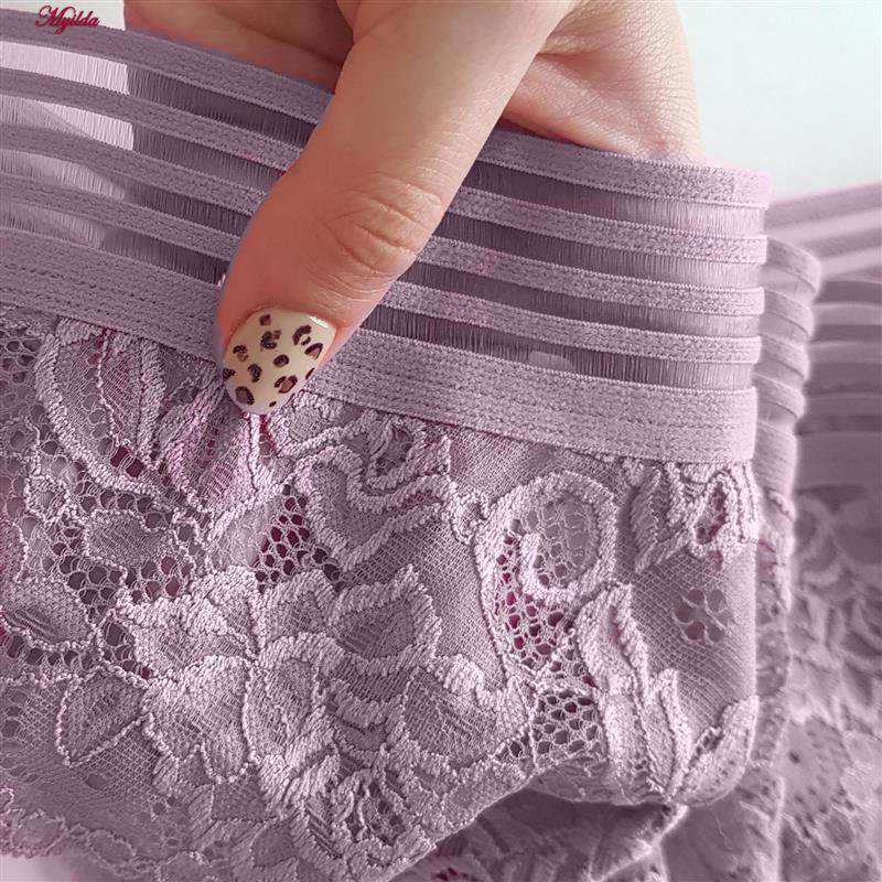 شورت زنانه مدل گیپور گلدار یاسی کد 4981-2218 ماییلدا