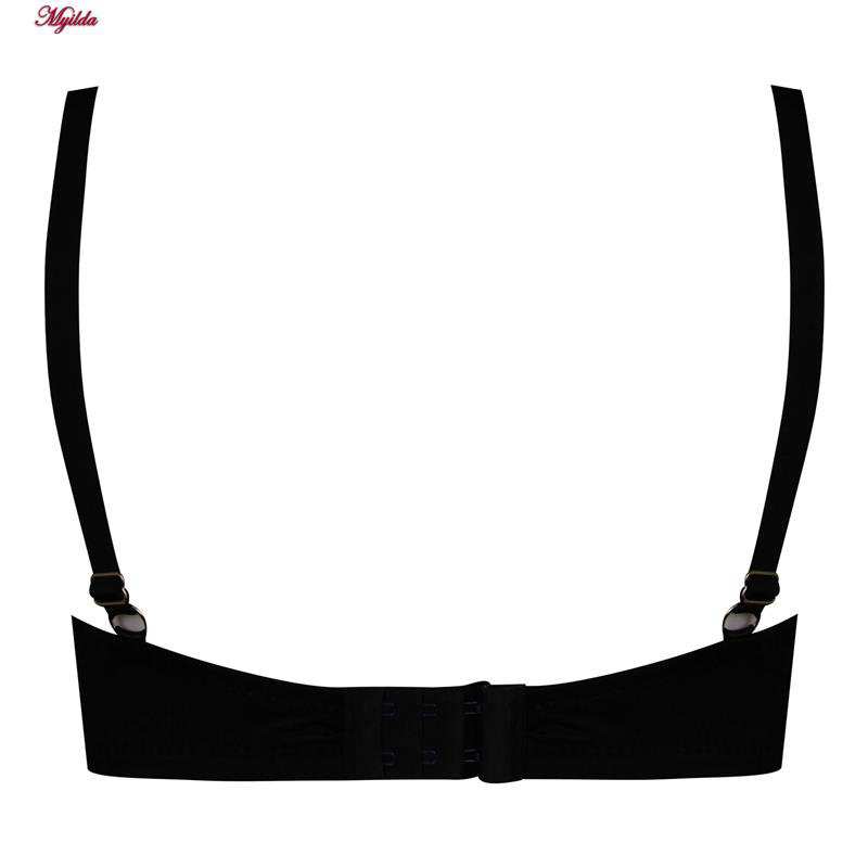 ست شورت و سوتین زنانه کارنا رز مدل فنردار بادمجانی راه راه کد 5035-5005-1 ماییلدا