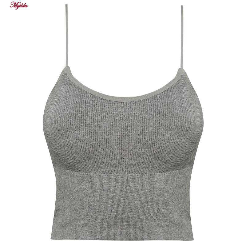 ست نیم تنه و شورت ورزشی زنانه مدل سیملس طوسی کد 4965 ماییلدا