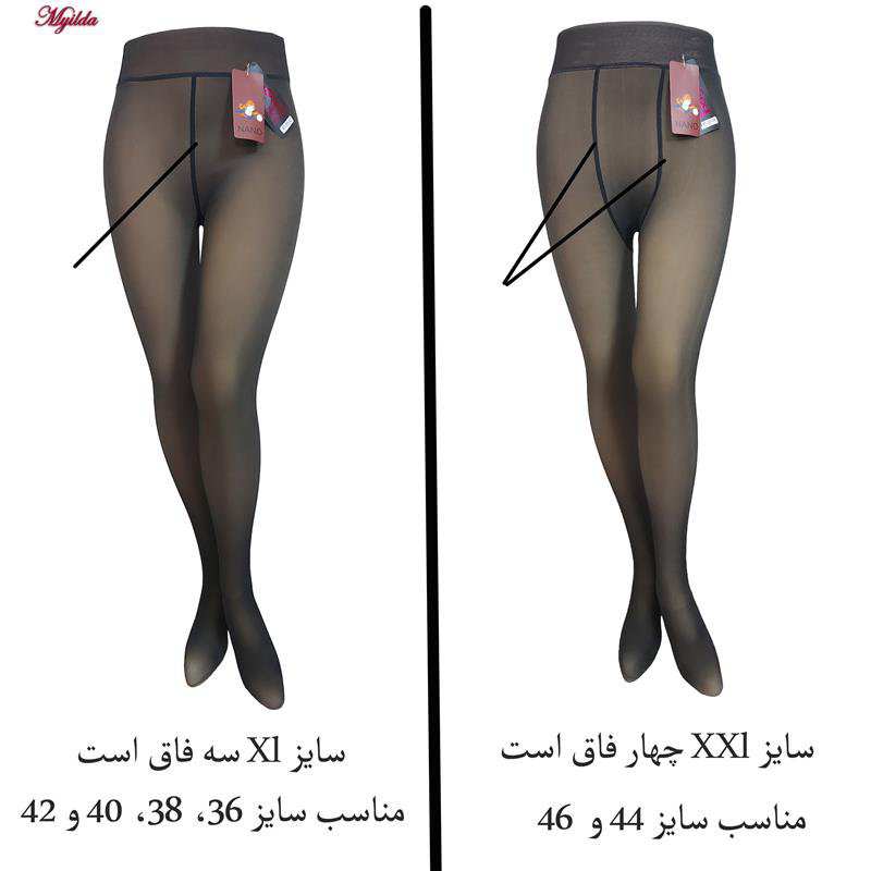 جوراب شلواری زنانه نانو مدل سه بعدی توکرکی زمستانی ماییلدا