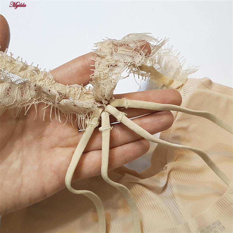 نیم تنه ورزشی زنانه پددار پشت ضربدری کرم کد 5081 ماییلدا