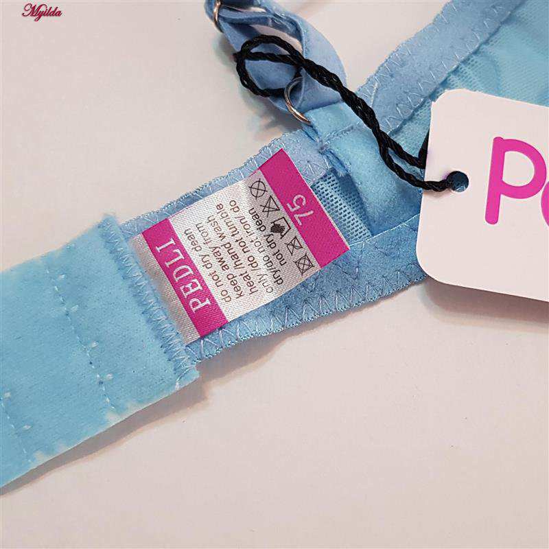 ست شورت و سوتین زنانه فنردار آبی روشن پدلی کد 5115-P202 ماییلدا