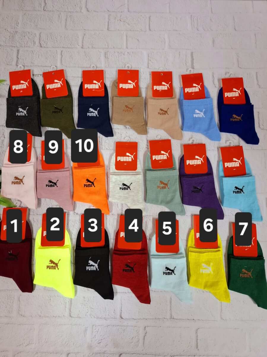 جوراب نیم ساق اسپرت پوما کد n-1497 ماییلدا