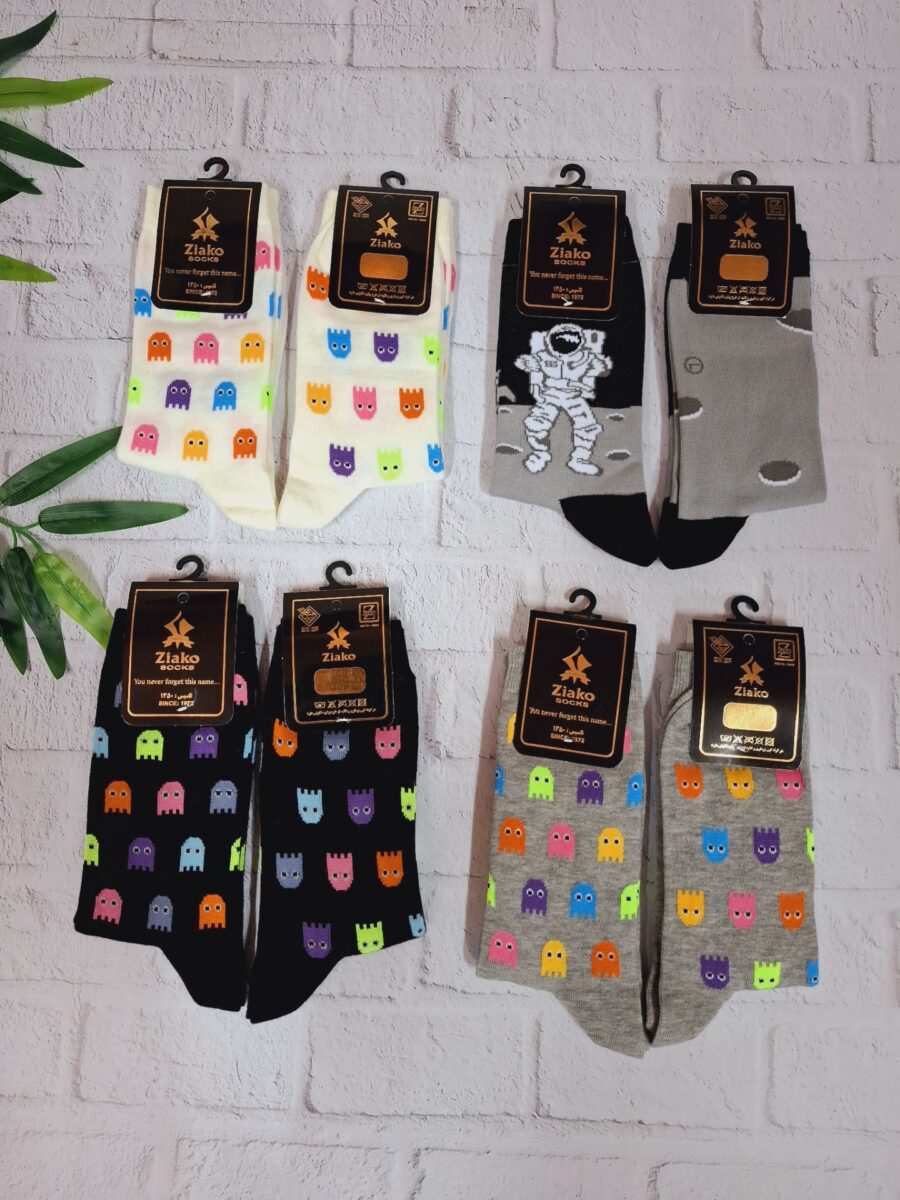جوراب ساقدار طرح دار کد n-1495 ماییلدا