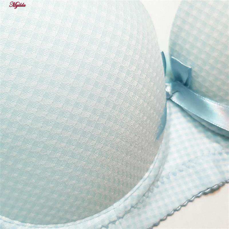 ست شورت و سوتین زنانه پدلی مدل بند متحرک فنردار چهارخانه کد 5125-P131 ماییلدا