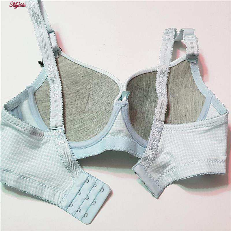 ست شورت و سوتین زنانه پدلی مدل بند متحرک فنردار چهارخانه کد 5125-P131 ماییلدا