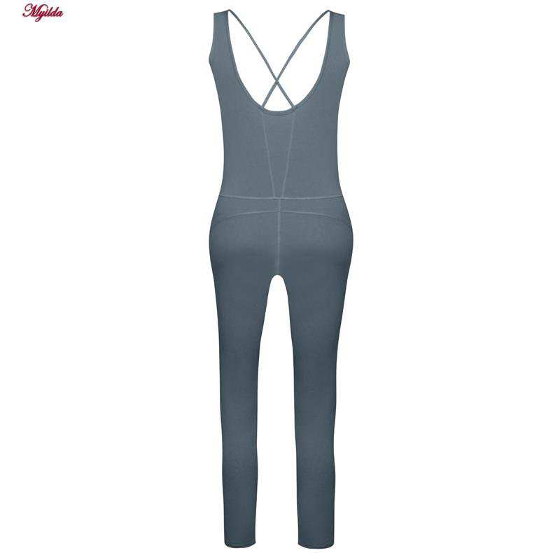 سرهمی ورزشی زنانه ماییلدا مدل بند ضربدری کد 5173 رنگ طوسی