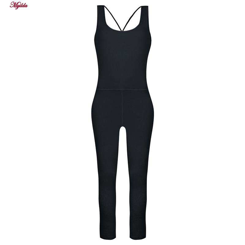 سرهمی ورزشی زنانه ماییلدا مدل بند ضربدری کد 5173 رنگ خاکستری تیره