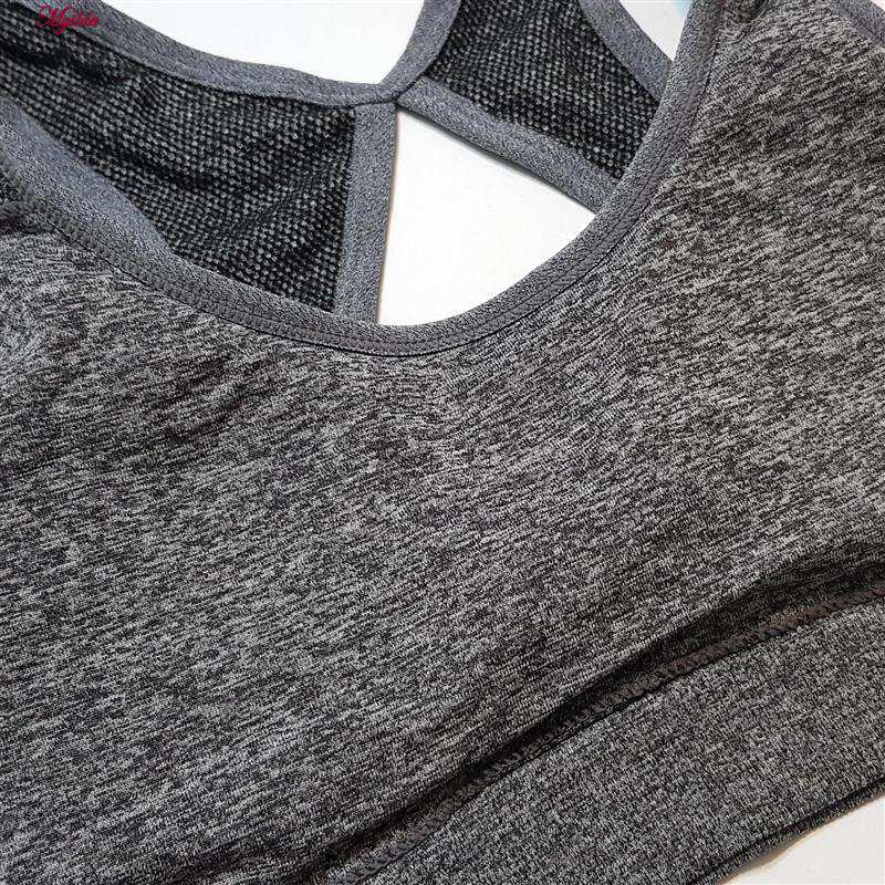 ست نیم تنه و شلوارک ورزشی زنانه ماییلدا مدل سیملس پشت چین دار پددار کد 5172 رنگ طوسی