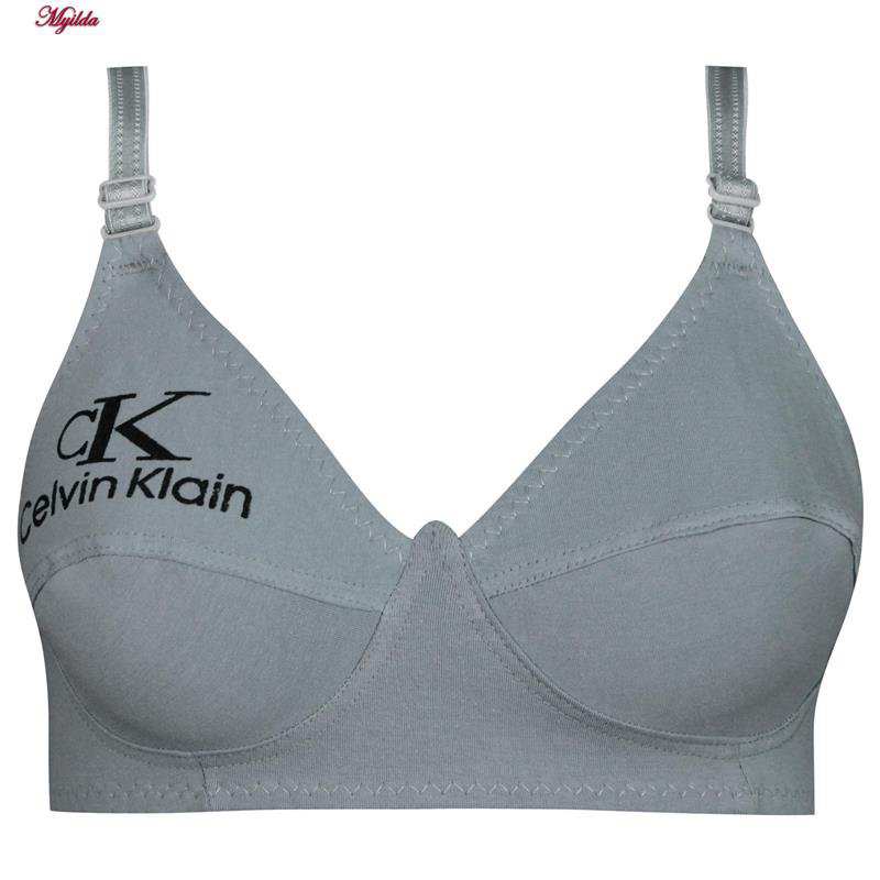 سوتین زنانه ماییلدا مدل بدون فنر کد 3400 رنگ طوسی