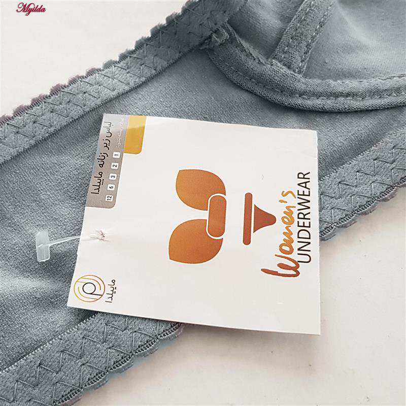 سوتین زنانه ماییلدا مدل بدون فنر کد 3400 رنگ طوسی