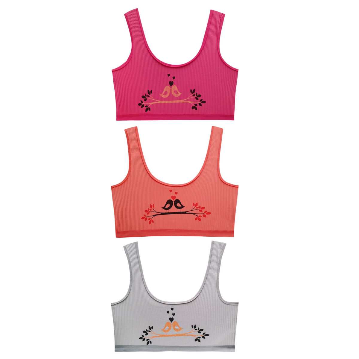 نیم تنه زنانه ماییلدا مدل کبریتی بدون فنر کد 5161-1 بسته 3 عددی