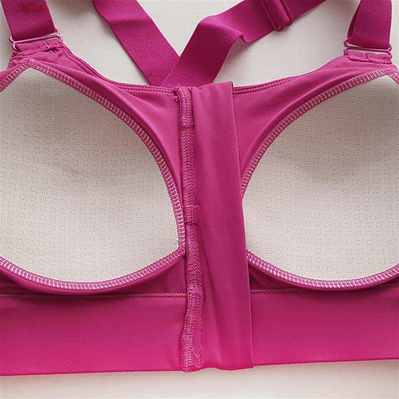 نیم تنه ورزشی زنانه ماییلدا مدل جلو زیپدار پد ثابت کد 5018 رنگ سرخابی