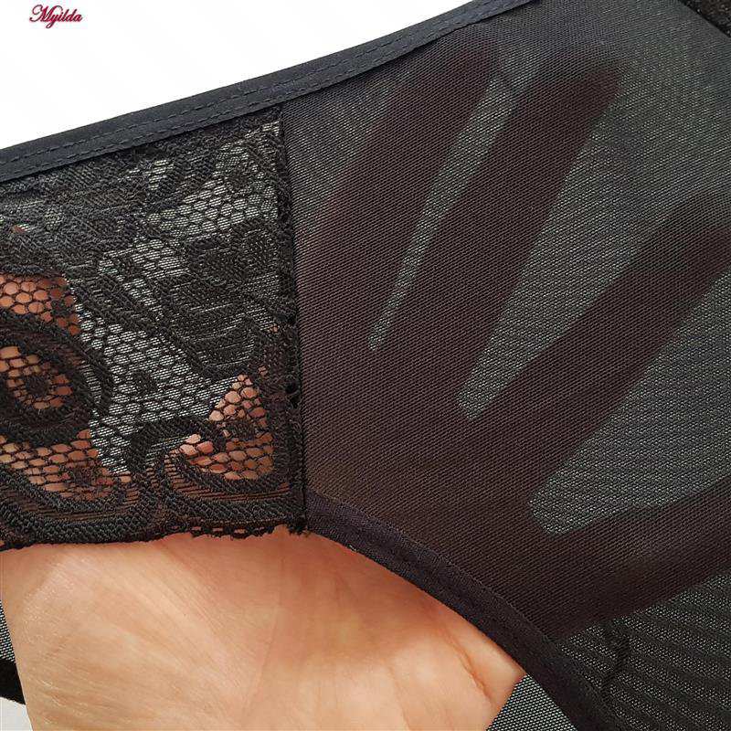 ست شورت و سوتین زنانه ماییلدا مدل فنردار هارنس کد 5165 رنگ مشکی