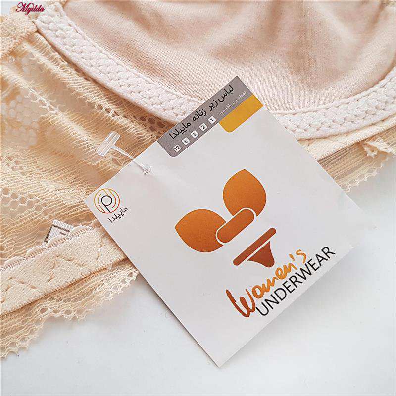 ست شورت و سوتین زنانه ماییلدا مدل فنردار هارنس کد 5165 رنگ کرم