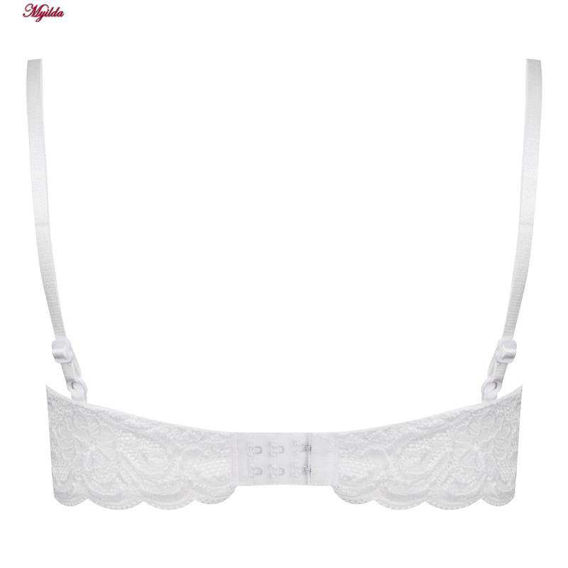 ست شورت و سوتین زنانه ماییلدا مدل فنردار هارنس کد 5165 رنگ سفید