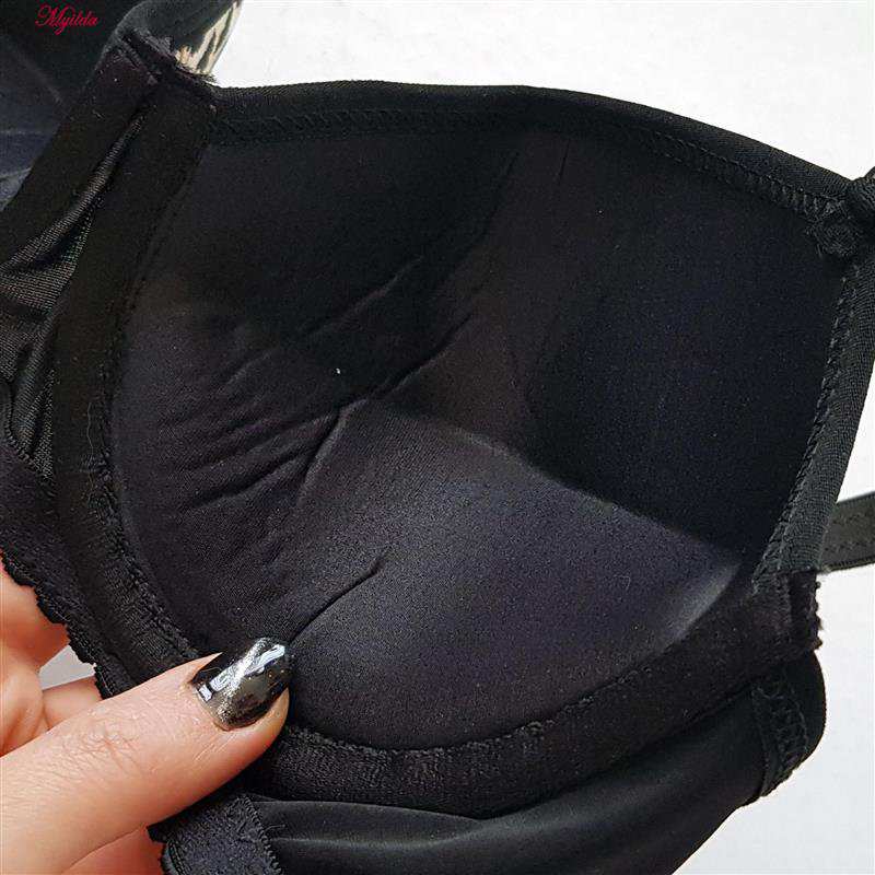 سوتین زنانه ماییلدا مدل پلنگی جکدار فنردار پوش آپ کد 5160