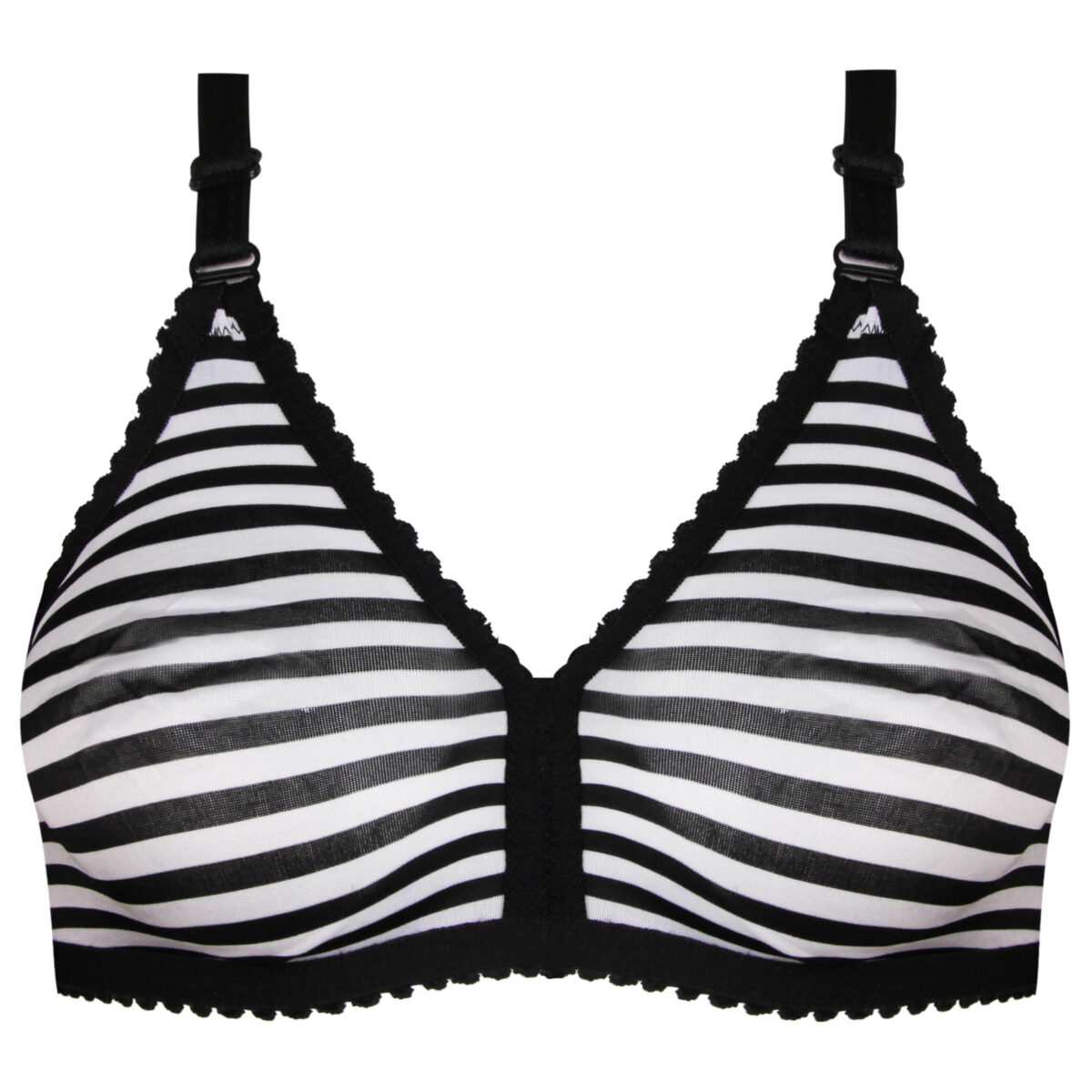 سوتین زنانه ماییلدا مدل پرسی راه راه بدون فنر کد 5046