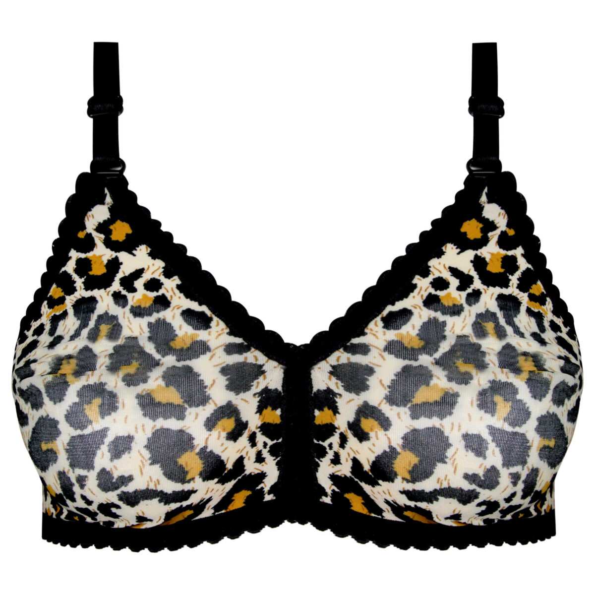 سوتین زنانه ماییلدا مدل پرسی پلنگی بدون فنر کد 5046