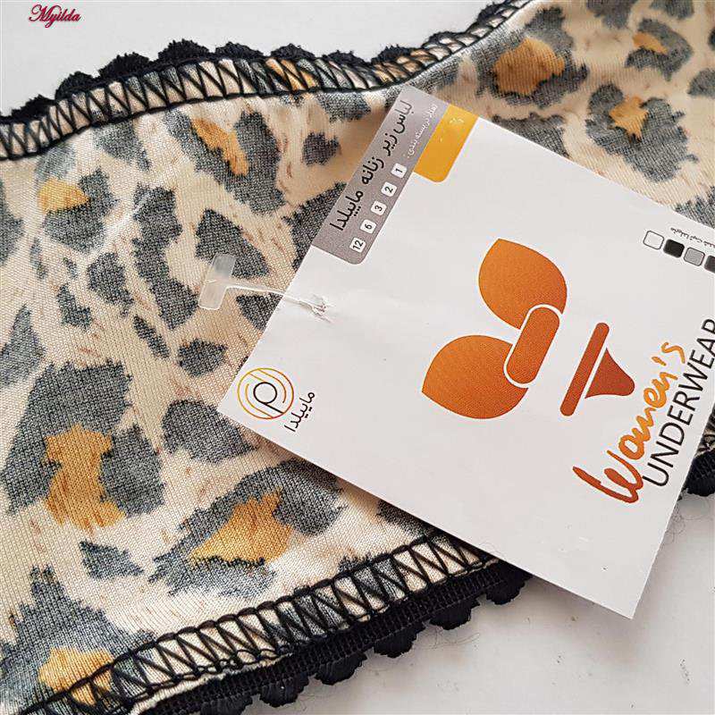 سوتین زنانه ماییلدا مدل پرسی پلنگی بدون فنر کد 5046